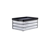 Mepal Omnia boîte à produits carnés 3 couches noir 23x14,9x10cm