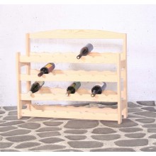 Casier à vin en pin pour 28 bouteilles 73,5x88,5x28cm (HxLxP) bois naturel