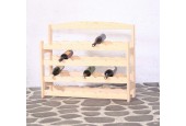 Wijnrek Van Grenenhout Voor 28 Flessen 73,5x88,5x28cm (hxbxd) Blank Hout