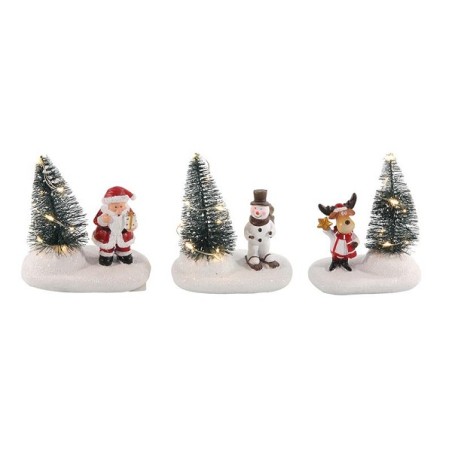 Sapin de Noël Scène de Noël LED 10,5cm 2xLR44