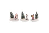 Sapin de Noël Scène de Noël LED 10,5cm 2xLR44