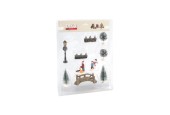 Set de figurines de Noël 10 pièces avec pont