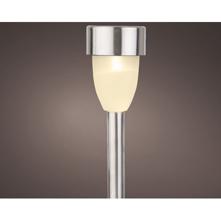Lumineo  LED Solar stake light Ø5.5-H26cm warmwit