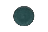 Assiette plate Leros Ø27cm bleu-vert boîte de 6 pcs
