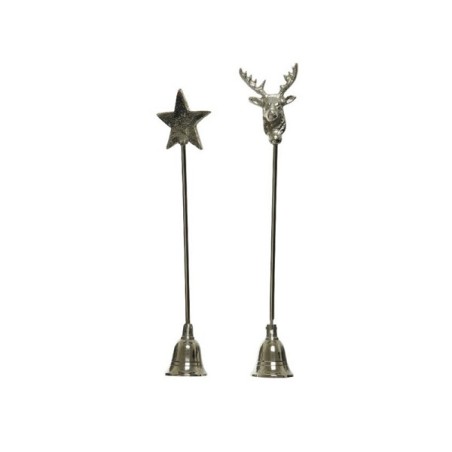 Kaarsendover aluminium 5,5x26x4,5cm zilver