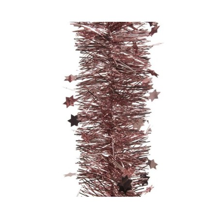 Guirlande lametta star glow Ø10x270cm Velours rose