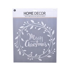 Couronne de décoration de fenêtre 30,5x31,5cm blanc