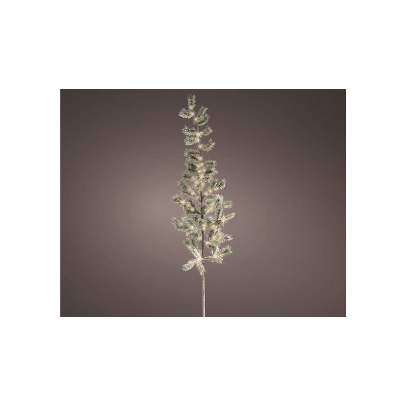 Lumineo LED branche de sapin neige grand 180cm-67L blanc chaud