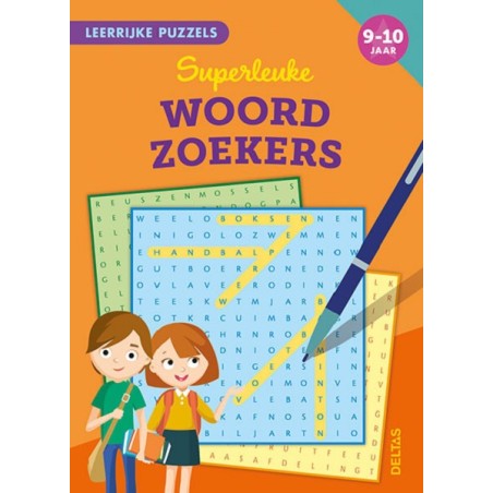 Deltas Leerrijke Puzzels - Superleuke Woordzoekers (9-10 J.)