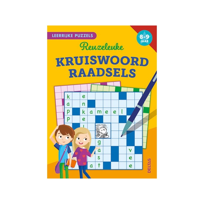 Deltas Puzzles éducatifs - Mots croisés géants et amusants (8-9 ans)