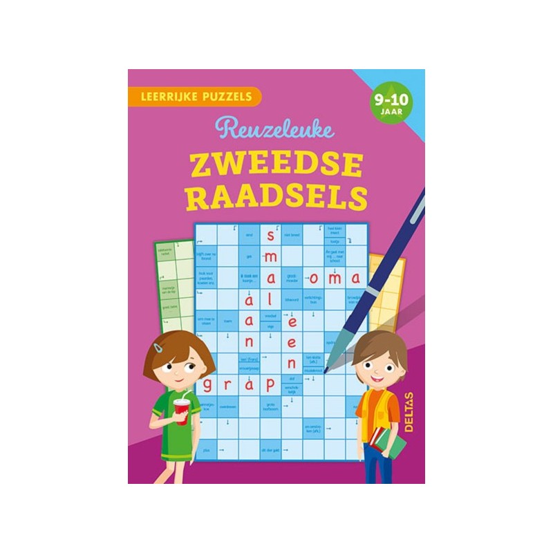 Deltas Puzzles éducatifs - Devinettes suédoises très amusantes (9-10 ans)