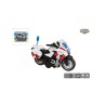 Moto de police 2 jeux moulée sous pression avec lumière et son 13 cm Les piles sont incluses.