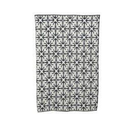 tapis d'extérieur 100% PVC motif ancre bleue 180x120cm