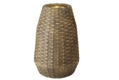 LED fontein wicker 35x50cm buiten natuurkleur
