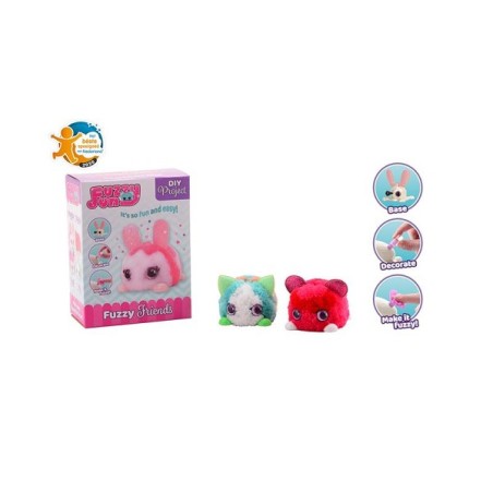 Projet de bricolage moyen animaux amusants et flous de John Toy