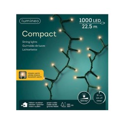 Lumineo Éclairage LED Basic Lights extérieur et intérieur 1000 Ampoule blanc chaud 22,5m