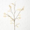 Boltze Home Deco branche Feuille d'argent h91cm écru
