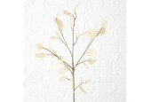 Boltze Home Deco branche Feuille d'argent h91cm écru