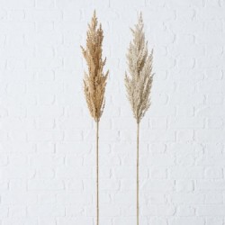 Boltze Home déco branche herbe de Pampa 95cm