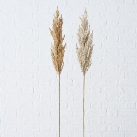 Boltze Home déco branche herbe de Pampa 95cm