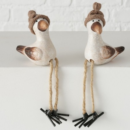 Boltze Home figurine Simon mouette avec jambes pendantes 22cm