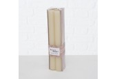 Boltze Home Dinerkaars Melia Creme 4-delig H20cm dia 2cm