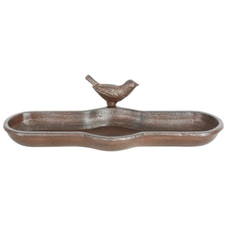 Esschert Design Bain d'oiseaux en fonte dans un coffret cadeau L13 x L29,5 x H7 cm