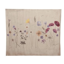 Toile murale avec image de fleurs sauvages L124-H146cm