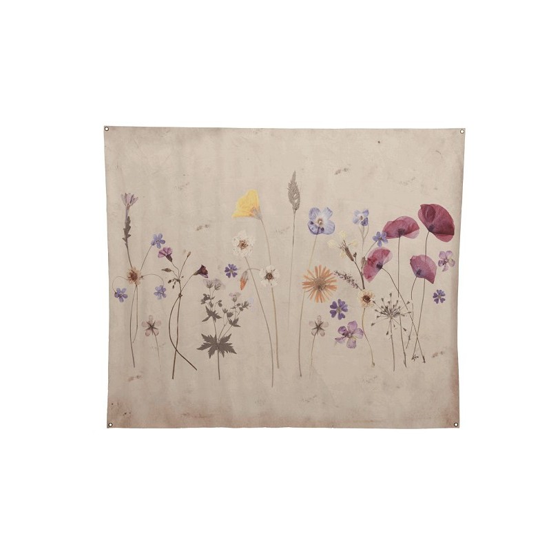 Toile murale avec image de fleurs sauvages L124-H146cm