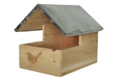 Decoris Vogelhuisje vurenhout L26-W16-H24cm naturel