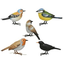 Muurdeco Ijzer L38cm Vogel
