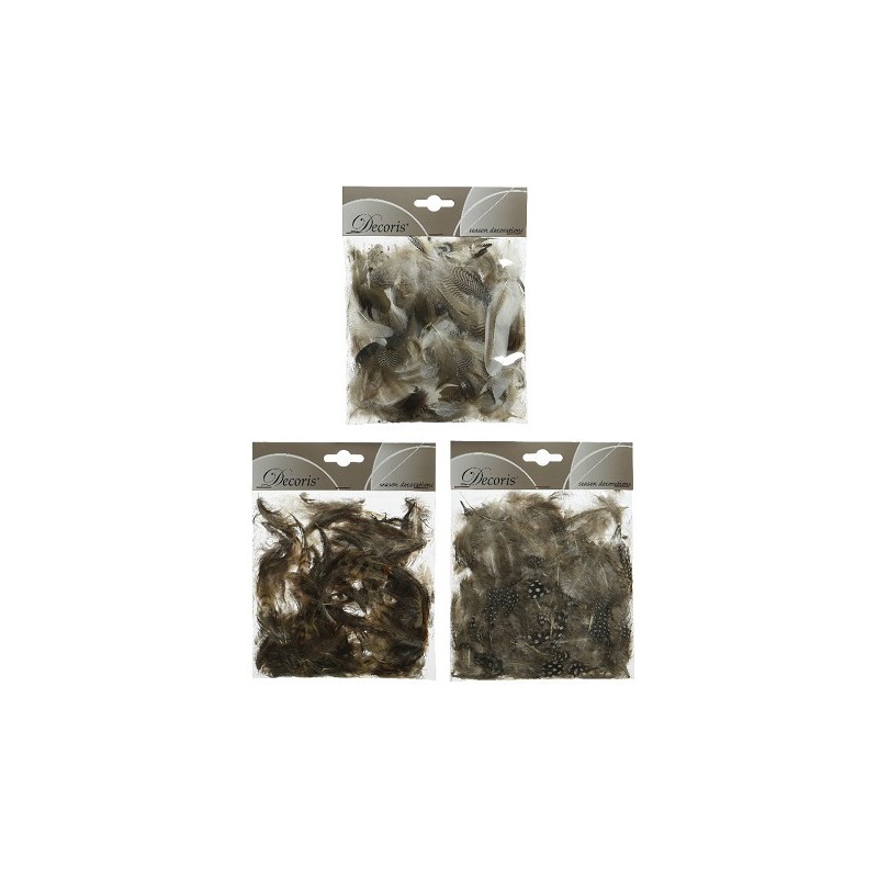 Plumes dans un sachet, naturelles