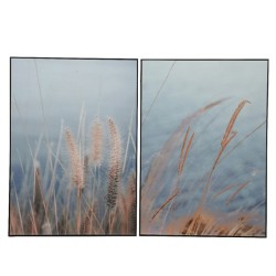 Tableau mdf 50x70cm avec image d'herbe de la pampa