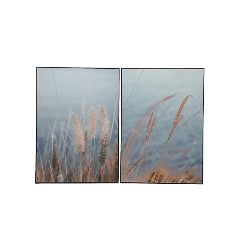 Tableau mdf 50x70cm avec image d'herbe de la pampa