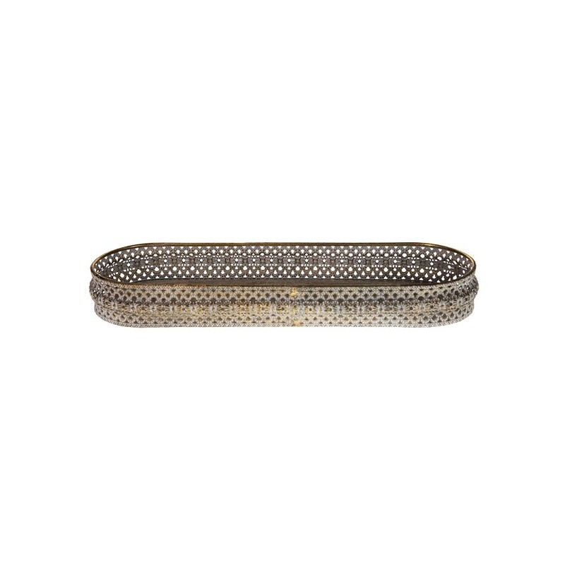 Dijk Natural Collections Plateau métal 41x13,5x5cm