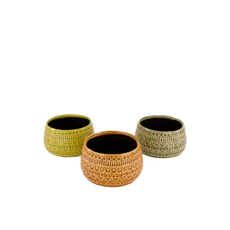 Dijk Natural Collections Pot de fleur en céramique Ø15x9cm