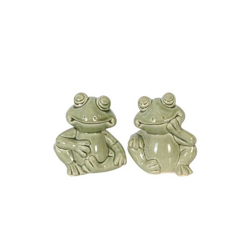 Dijk Natural Collections Grenouille en céramique 14x10x16cm