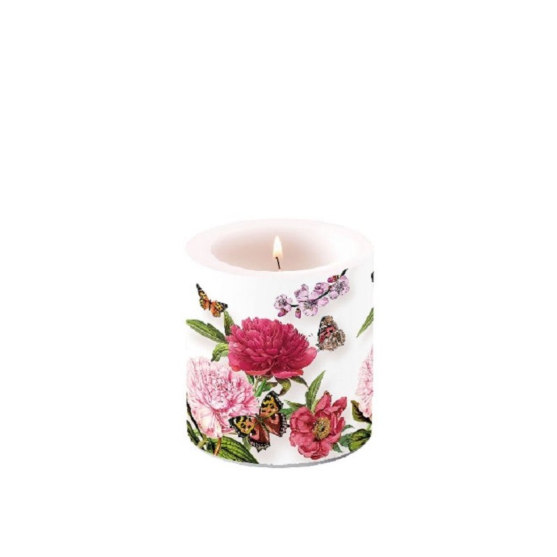 Ambiente Kaars klein Peonien White