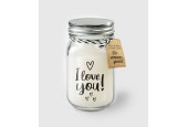 Paperdreams Black & White Scented Candles - I Love You