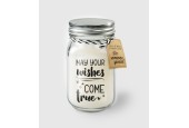 Paperdreams Black & White scented candles - May your wishes