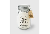 Paperdreams Black & White Scented Candles - Live Your Dreams