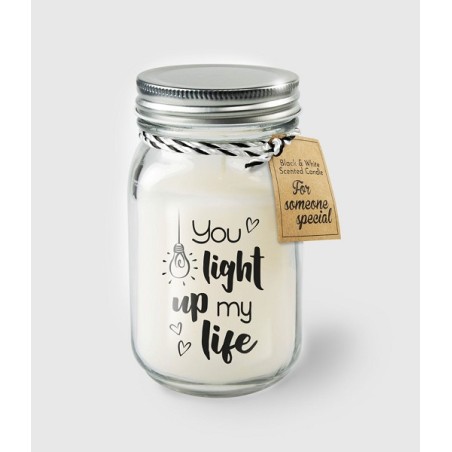 Paperdreams Black & White Scented Candles - You Light Up My Life