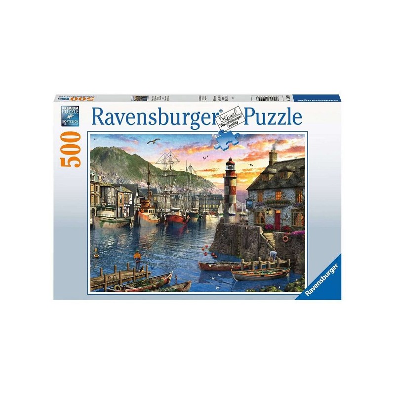 Ravensburger puzzel 's Ochtends bij de Haven 500 stukjes