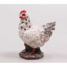 Image de jardin Poulet petit blanc 14x8x17cm