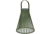 Lanterne solaire h23cm verte