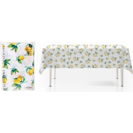 Nappe flanelle 130x180cm imprimé citrons