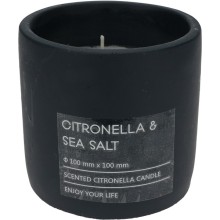 Bougie citronnelle en pot 10cm anthracite