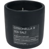 Citronella kaars in pot 10cm antraciet
