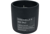 Citronella kaars in pot 10cm antraciet