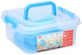 Set pique-nique Alpina pour 4 personnes dans une boîte à emporter en plastique